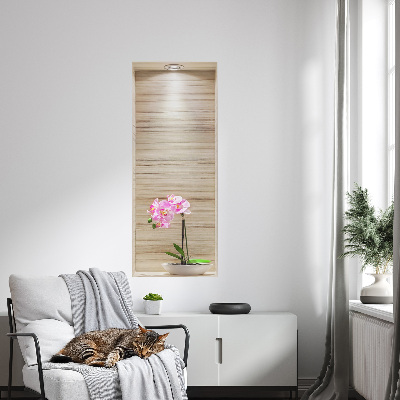 Nálepka na stenu 3D 32x80 Elegancia orchideí