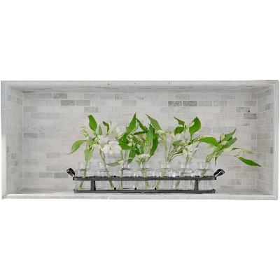 Nálepka na stenu 3D 80x34 Kvety vo vázach