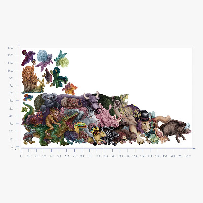 Samolepky na stenu 130x225 Kreslené zvieratká z magického sveta