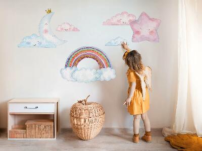 Samolepky na stenu 60x82 Pastelové magické nebo v akvarelovom štýle