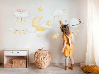 Samolepky na stenu 60x81 Obloha a priestor v boho pasteloch