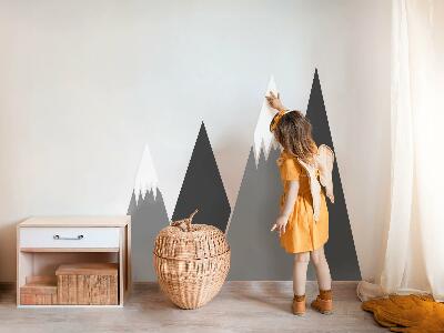 Samolepky na stenu 60x96 Zimné horské štíty v názornom pohľade