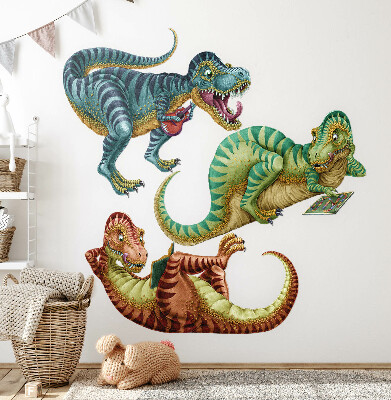 Samolepky na stenu 80x120 Dinosaury vo veselom kreslenom prevedení