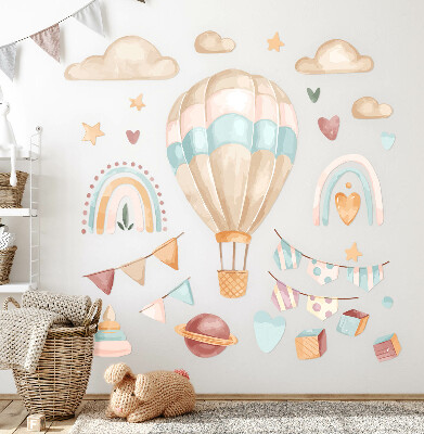Samolepky na stenu 80x113 Boho akvarelové pastelové vzory