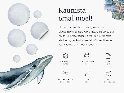 Samolepky na stenu 80x83 Lesné bytosti a pastelový domček na strome