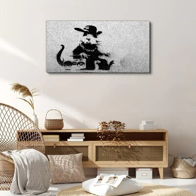 Obraz Canvas Kapucňa krysa banksy