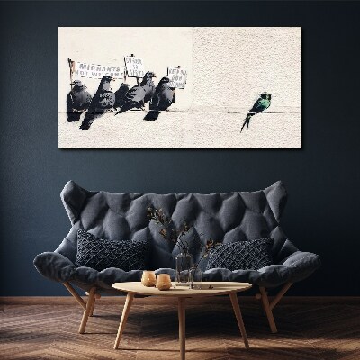 Obraz Canvas Protestujúci Birds Banksy