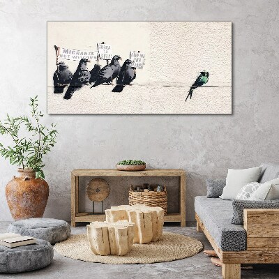 Obraz Canvas Protestujúci Birds Banksy