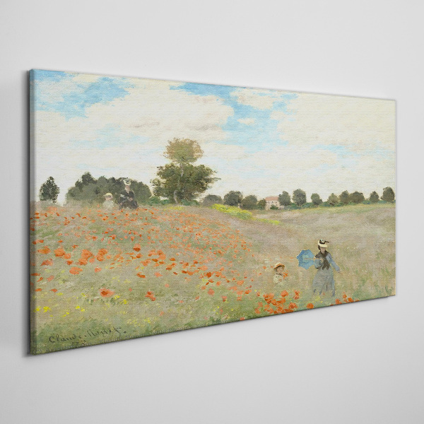 Obraz Canvas Polia maku na letnom slnku