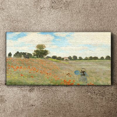 Obraz Canvas Polia maku na letnom slnku