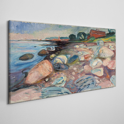 Obraz Canvas Prímorská krajina s kameňmi