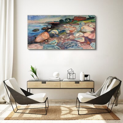 Obraz Canvas Prímorská krajina s kameňmi