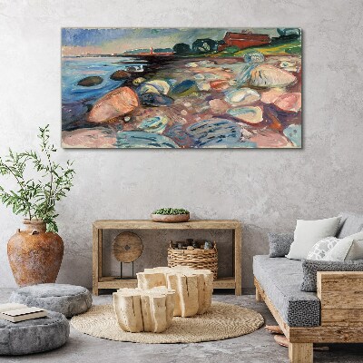 Obraz Canvas Prímorská krajina s kameňmi