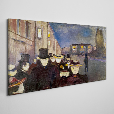 Obraz Canvas Večerná prechádzka mestom