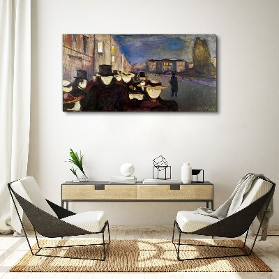 Obraz Canvas Večerná prechádzka mestom