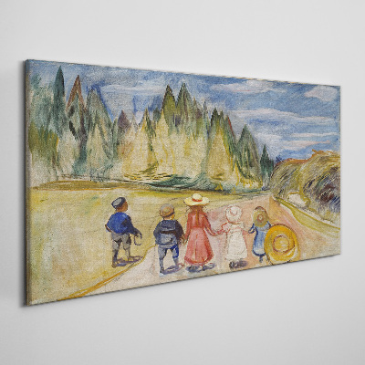 Obraz Canvas Prechádzka medzi stromami