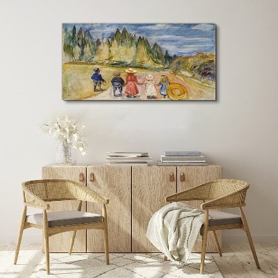 Obraz Canvas Rozprávkový les Edvard Munch