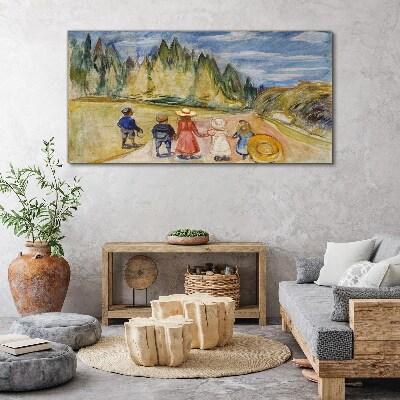 Obraz Canvas Rozprávkový les Edvard Munch