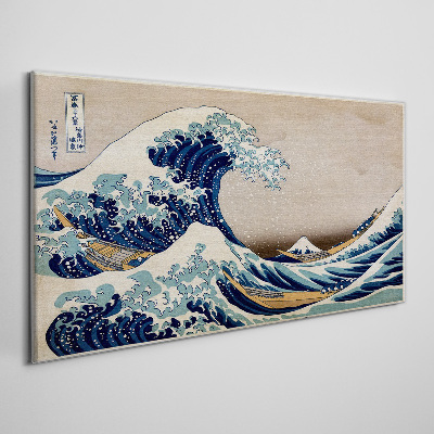 Obraz Canvas Veľká vlna pri Kanagawe