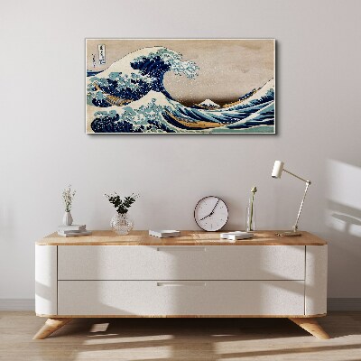 Obraz Canvas Veľká vlna pri Kanagawe