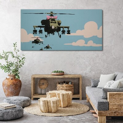 Obraz na plátne Banksy Vrtuľník