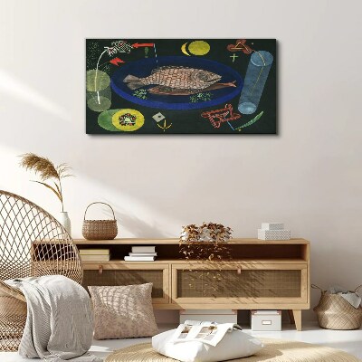 Obraz na plátne Okolo rýb Paul Klee
