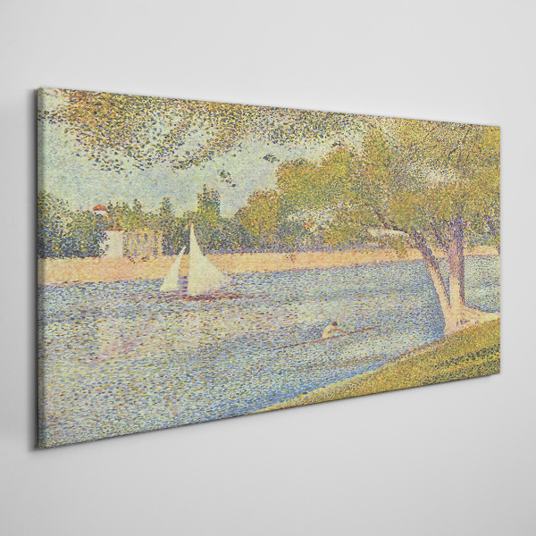 Obraz canvas Pláva na pokojnej vode
