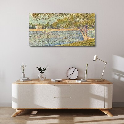 Obraz canvas Pláva na pokojnej vode