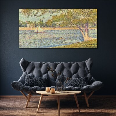 Obraz canvas Pláva na pokojnej vode