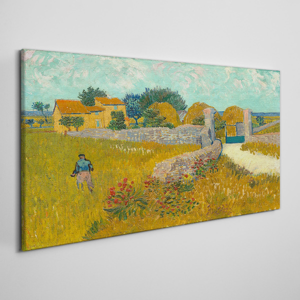 Obraz canvas Vidiecka krajina na slnku