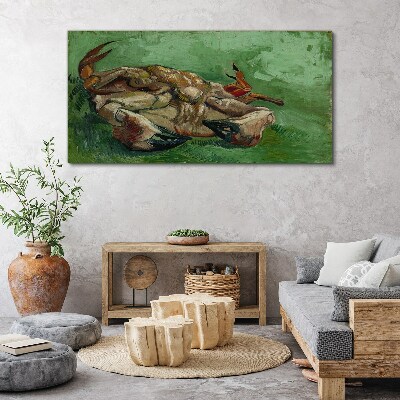 Obraz canvas Krab ležiaci na chrbte