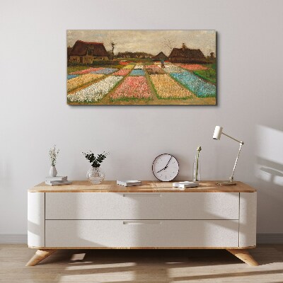 Obraz canvas Jarné tulipánové polia