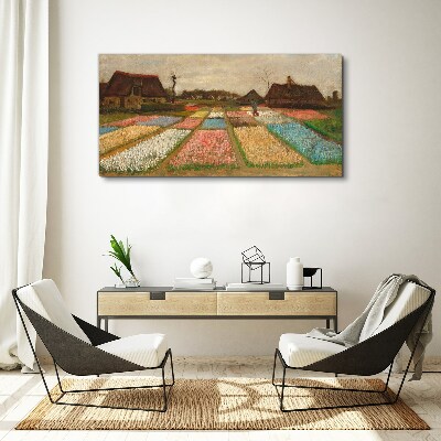 Obraz canvas Jarné tulipánové polia