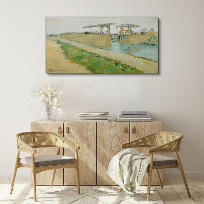 Obraz canvas Mostná cestná rieka