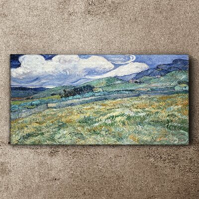 Obraz canvas Vlna zelene a neba