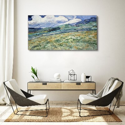Obraz canvas Vlna zelene a neba