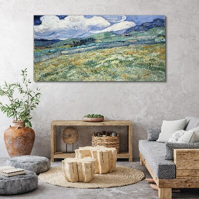 Obraz canvas Vlna zelene a neba