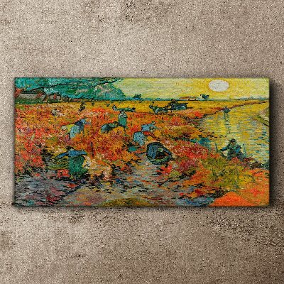Obraz canvas Zberači pšenice