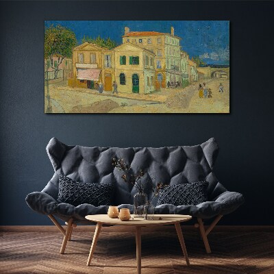 Obraz canvas Krajina mesta na slnku