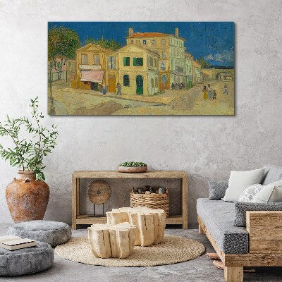 Obraz canvas Krajina mesta na slnku