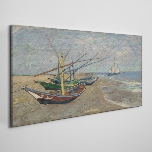 Obraz canvas Lode na pláži van Gogh