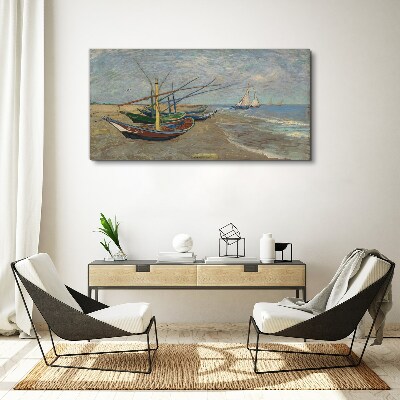 Obraz canvas Lode na pláži van Gogh