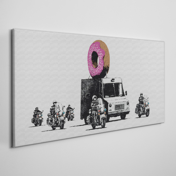 Obraz Canvas Donuts Police Banksy