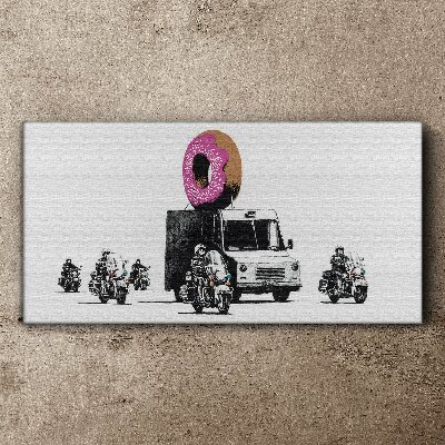 Obraz Canvas Donuts Police Banksy