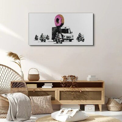 Obraz Canvas Donuts Police Banksy