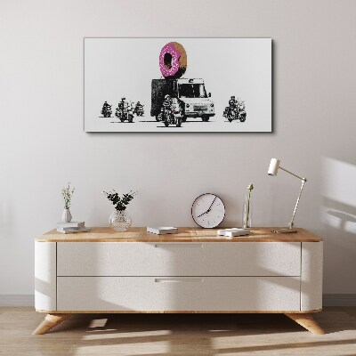 Obraz Canvas Donuts Police Banksy