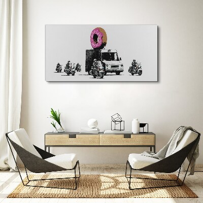 Obraz Canvas Donuts Police Banksy