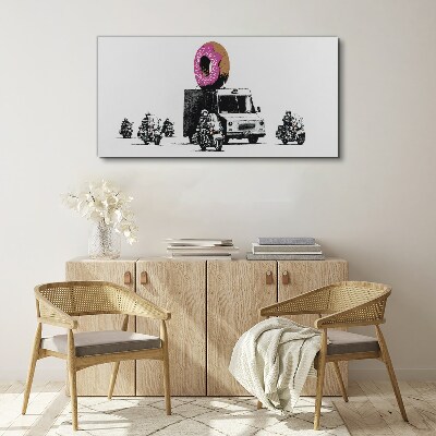 Obraz Canvas Donuts Police Banksy