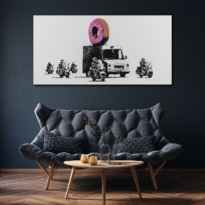 Obraz Canvas Donuts Police Banksy