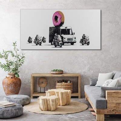 Obraz Canvas Donuts Police Banksy